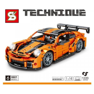 Sembo 8601 orange/schwarzer Sportwagen