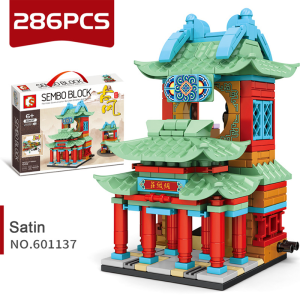 Sembo 601137 Chinesisches Minimodular Antiker Seidenladen