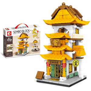 Sembo 601138 Chinesisches Minimodular Antikes Pfandhaus