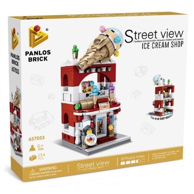 Panlos 657033 Mini Street View Eisdiele