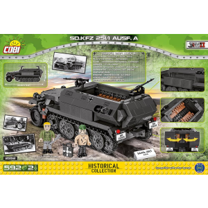 Cobi 2552 SD.KFZ. 251/1 Ausführung A 590 KL. Halbkette