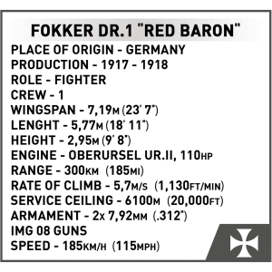 Cobi 2986 Fokker Dr. 1 Roter Baron