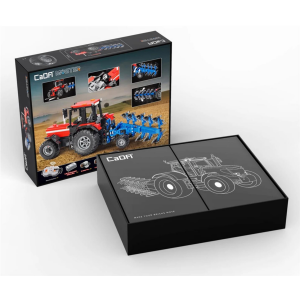 CaDa Master C61052W roter Traktor mit Pflug RC