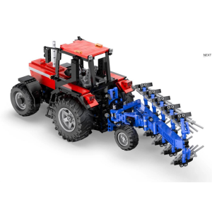 CaDa Master C61052W roter Traktor mit Pflug RC