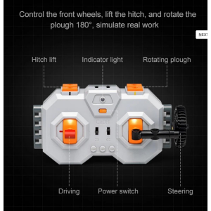 CaDa Master C61052W roter Traktor mit Pflug RC