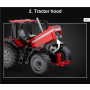 CaDa Master C61052W roter Traktor mit Pflug RC