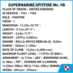 Cobi 5725  British Army Supermarine Spitfire MK.VB