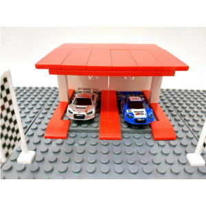 Modbrix Slot Car Klemmbausteine Rennbahn