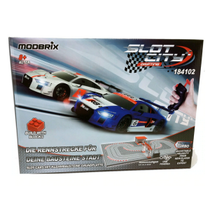 Modbrix Slot Car Klemmbausteine Rennbahn