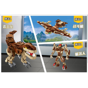 Panlos 612001 4 Dinos: T-Rex, Velociraptor, Pterosaurus,...