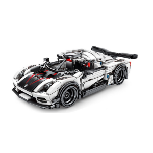 Sembo 8303 Schwarz-Weißer Sportwagen