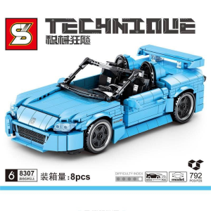 Sembo 8307 Hellblaues Cabrio