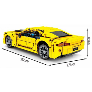 Sembo 8617 Gelber Sportwagen