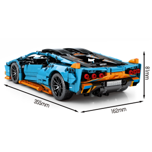 Sembo 8618 Orange-Blauer Rennwagen