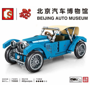 Sembo 705600 Blaues Oldtimer Cabrio