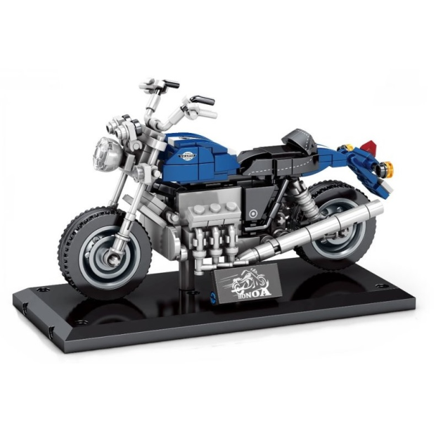Sembo 701206 V6 Motorrad mit Stand-Display