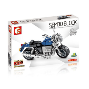 Sembo 701206 V6 Motorrad mit Stand-Display