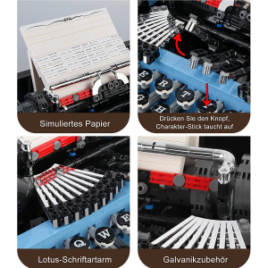Mould King 10032 Schreibmaschine