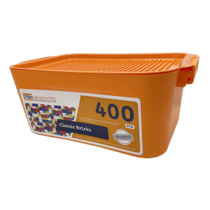 Kazi Classic Bricks-Box mit 400 Plates in Rot - Blau -...