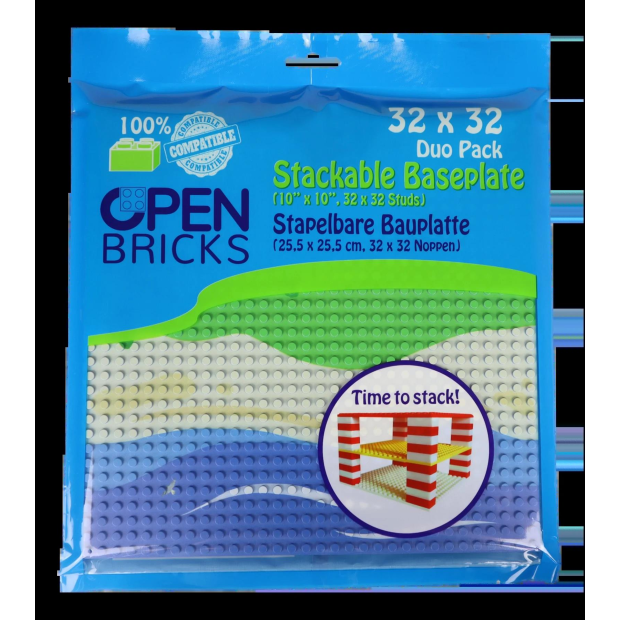 Open Bricks 2 bedruckte Baseplates: Strand