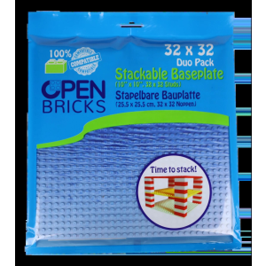 Open Bricks 2 bedruckte Baseplates: Wasser