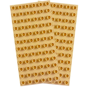 Strictly Briks Stackable Baseplate Big Brick 10x19cm 6x12 Noppen 2er Pack