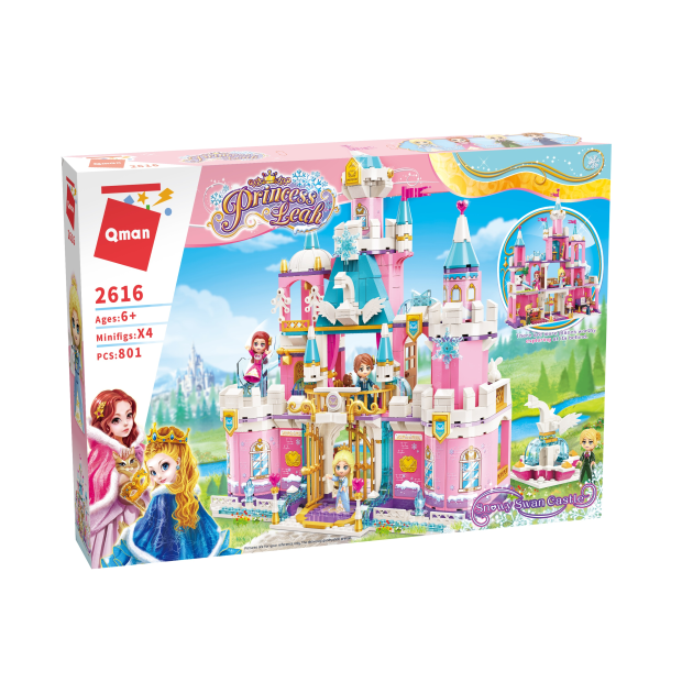 Qman 2616 Princess Leah Verschneites Schwanen Schloß