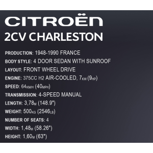 Cobi 24340 Citroen 2CV Charleston -Executive Edition-