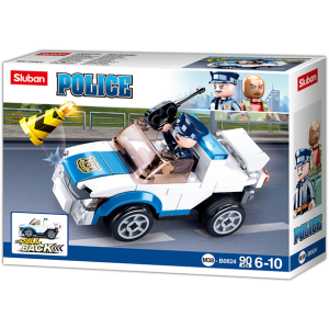 Sluban M38-0824 Polizeiauto mit Pull Back Funktion