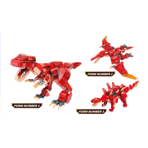 Qman 42106 Trans-Combo Power Master 3 in 1 Dinosaurier