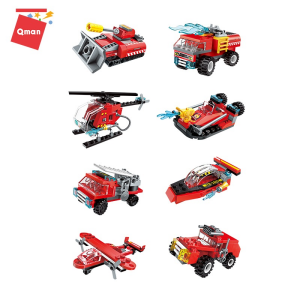 Qman 1805 Water Canon Fire Truck - 8 kleine oder 1 großes Fahrzeug